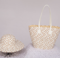 Straw bag & hat set